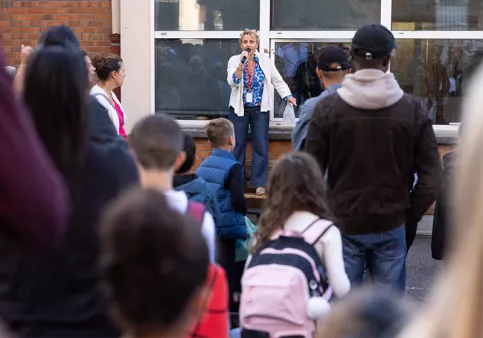Jour de rentrée à l'école Madeleine Delbrêl