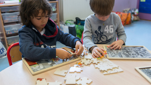 Tout passe par le jeu. Ici, à l'école Saint-Gabriel (Bagneux, 92) (c) JP Pouteau/Apprentis d'Auteuil