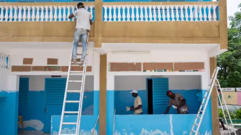 Peinture des batiments.