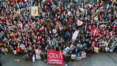 Pèlerinage à Paris pour les 150 ans d'Apprentis d'Auteuil Pèlerinage à Paris pour les 150 ans d'Apprentis d'Auteuil