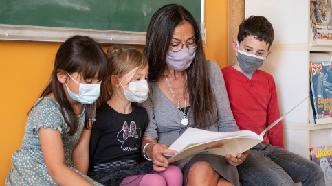 "La lecture agrandit l'âme." Voltaire © Lucile Barbery/Apprentis d’Auteuil