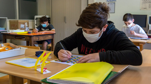 Au collège Nouvelle Chance du Mans, une pédagogie pensée pour raccrocher les élèves aux apprentissages, grâce à des exercices ludiques. (c) Michel Le Moine / Apprentis d'Auteuil