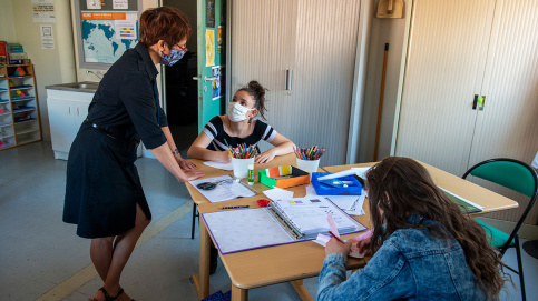 Une équipe soudée, professeurs-éducateurs, pour entourer chaque jeune et insuffler estime de soi et confiance (c) Michel Le Moine/Apprentis d'Auteuil