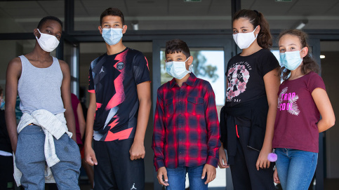 Au collège Sainte-Claire, les professionnels mettent en avant les forces plutôt que les faiblesses pour faire progresser les élèves(c) Besnard/Apprentis d'Auteuil 