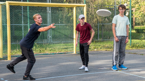 "Nous faisons aussi de l'ultimate Frisbee. Dehors, je suis dans mon élément."