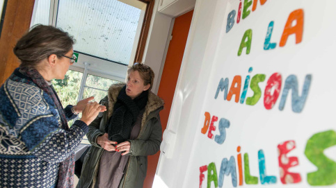 À la Maison des familles de Nantes-Saint-Herblain ©JP Pouteau/Apprentis d'Auteuil