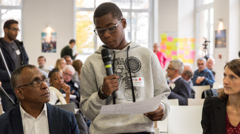 Lucas, 13 ans, d'Apprentis d'Auteuil Martinique lors d'un atelier.