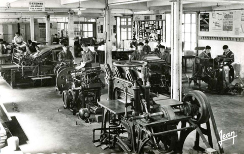 L'imprimerie à Saint-Michel dans les années 1950 (c) Archives Apprentis d'Auteuil L'imprimerie à Saint-Michel dans les années 1950 (c) Archives Apprentis d'Auteuil