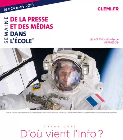 L'affiche de l'édition 2018 de la Semaine de la presse à l'école