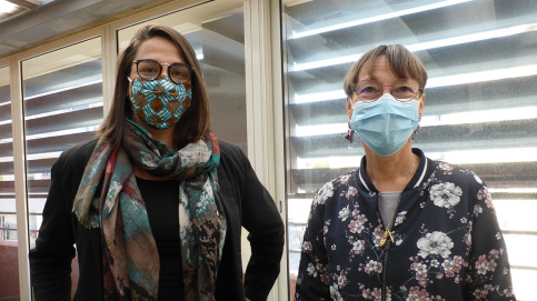 Sonia et Sylvie Davieau, directrice de La Halte des familles à Marseille / Apprentis d'Auteuil