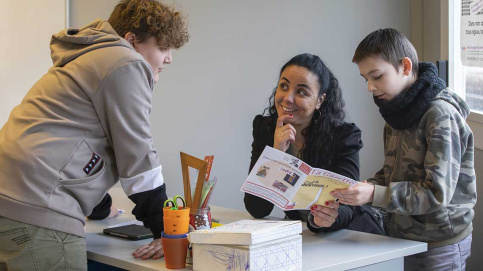 Au dispositif relais du collège Marcel-Callo dans l'Oise (c) Besnard/Apprentis d'Auteuil