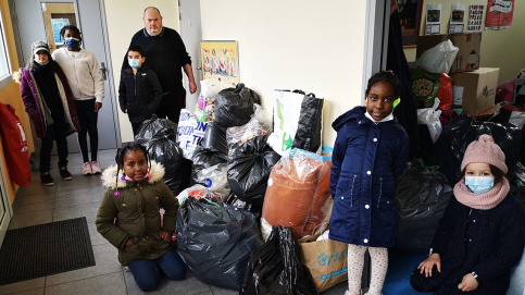 L'école Saint-Martin du Mans a organisé une collecte pour l'Ukraine (c) Apprentis d'Auteuil