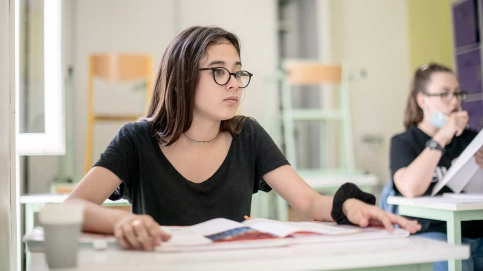 Laurane, en 3e au collège Vitagliano (c) Benjamin Béchet / Apprentis d'Auteui