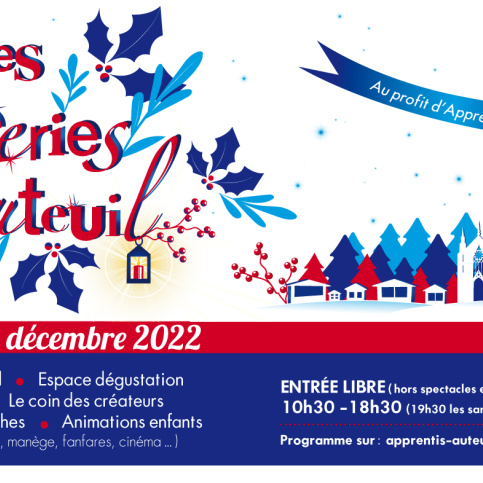 Affiche qui donne des infos sur les féeries d'Apprentis d'Auteuil