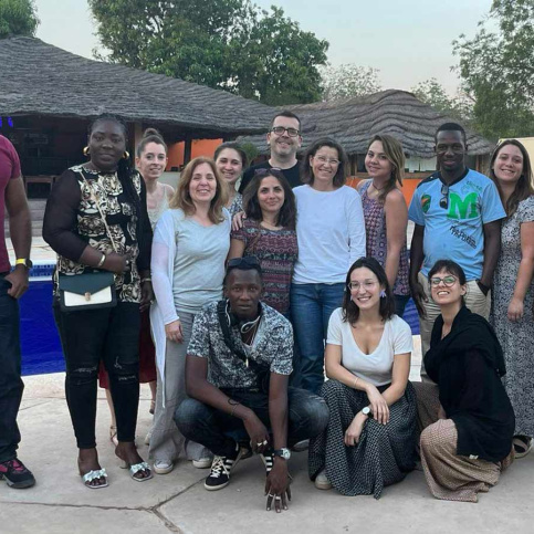 Expérience de collaborateurs à l'international - Jonathan Chaudrin (à gauche) au Sénégal