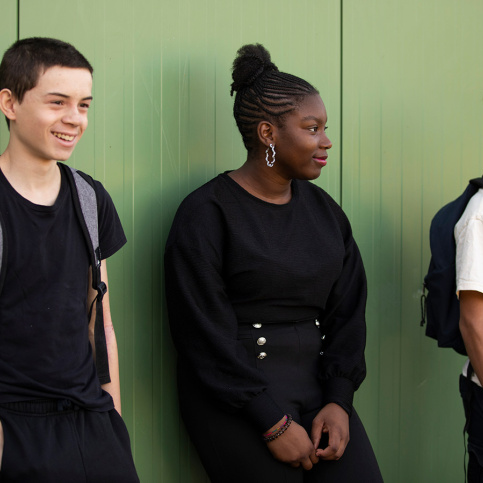 Elèves du Lycée professionnel Saint-Antoine le jour de la rentrée