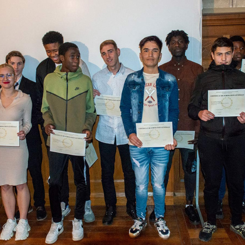 Remise de diplômes lors de la soirée de la réussite au lycée professionnel Saint-Philippe 