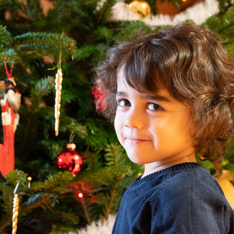 Thays, 4 ans, à l'accueil éducatif de jour Louis et Zélie Martin de Colmar