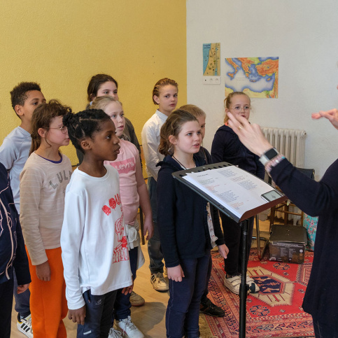 Atelier chorale avec Isabelle Amans, intervenante en chant