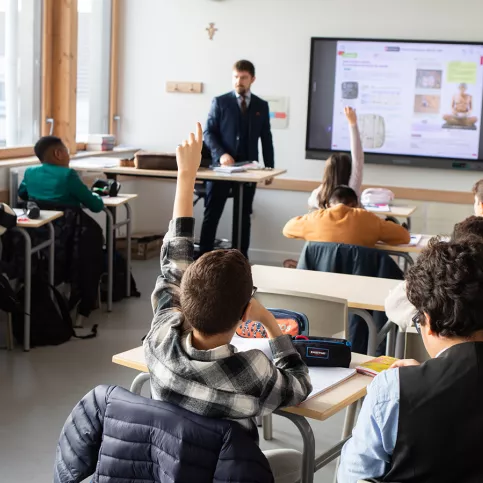 Salle de classe du collège Marcel Callo de Nogent sur Oise