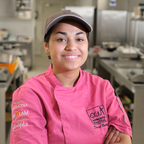 Christine, gagnante du concours de pâtisserie