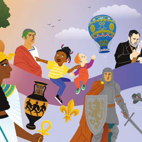 Illustration de périodes de l'histoire