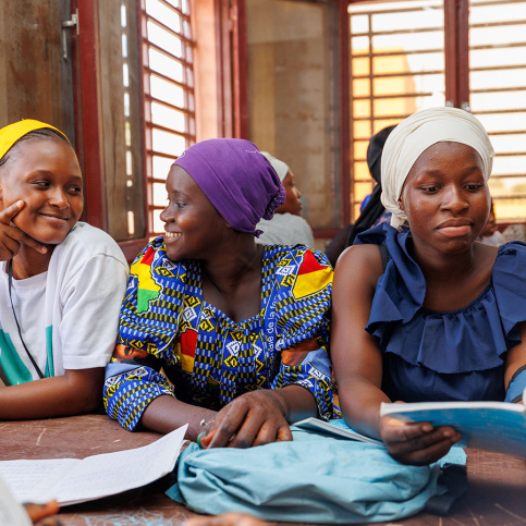 Journée des filles au Mali - cours d'alphabétisation