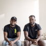 2 jeunes hommes, Alpha et Amin, dans la chambre de la résidence sociale à orientation éducative (RSOE) à Toulon (83) (c) Benjamin Béchet/Apprentis d'Auteuil